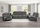 Mazin Furniture Putnam Gray Swivel Glider Reclining Chair-4
