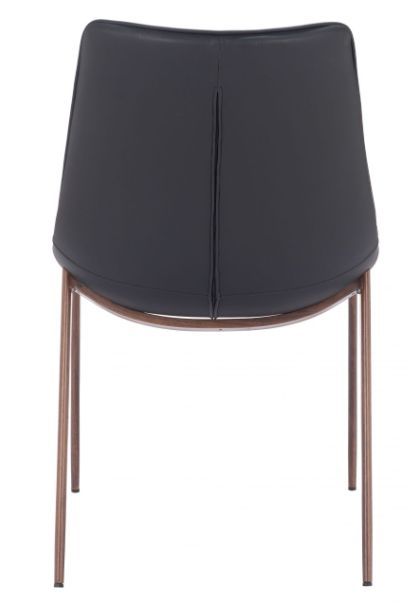 Zuo® Modern Magnus Black/Walnut Dining Side Chair-3