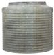 A & B Home Distressed Green 17" Ridged Cement Planter-1