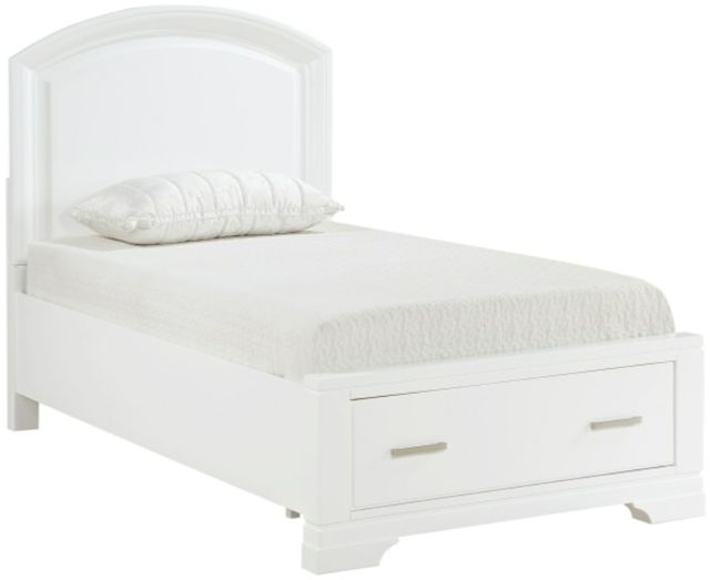Homelegance® Hudson White Youth Twin Storage Panel Bed-0