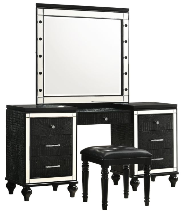 New Classic® Home Furnishings Valentino Black Vanity Table Mirror-2