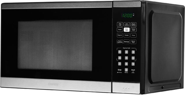 Danby® 1.1 Cu. Ft. Black and Stainless Steel Countertop Microwave-1