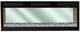 International Furniture Direct Natural Parota Brown 93" Electric Fireplace -1