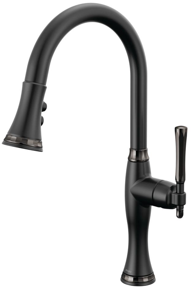 Brizo Tulham® Brilliance® Black Onyx/Matte Black Pull-Down Kitchen Faucet-0