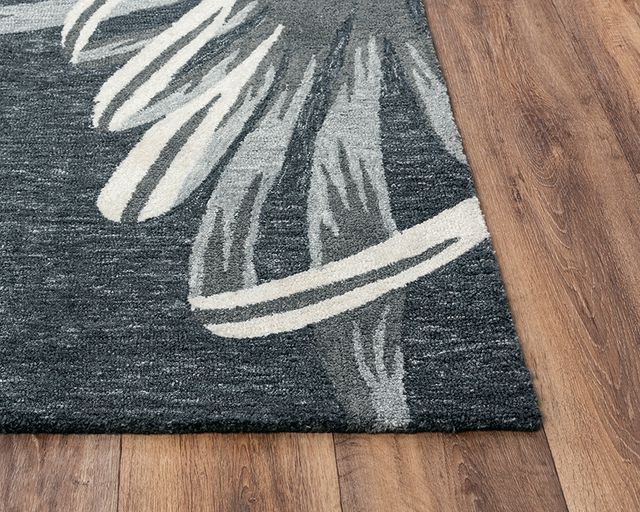 Rizzy Home Miramar Black 5'x8' Rectangular Rug-4