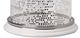 A & B Home Merida 2-Piece Clear Antiqued Hurricane Candle Holder Set-1