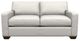 La-Z-Boy® Shiloh Ivory Leather Apartment-Size Sofa-1