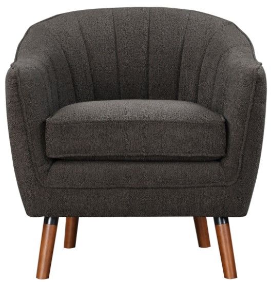 Mazin Furniture Cutler Charcoal Accent Chair-1