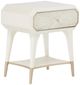Michael Amini® La Rachelle Medium Champagne 1-Drawer Nightstand Table-0