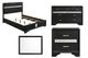 Coaster® Miranda 4-Piece Black Full Bedroom Set-0