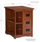 Powell® Parnell Mission Oak Side Cabinet Table-2