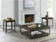 Elements International Factory Dark Grey Square End Table-4