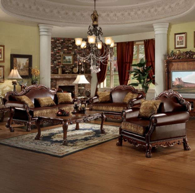 ACME Furniture Dresden Brown/Cherry Chair-1
