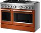 KitchenAid® 48" Scorched Orange Pro Style Duel Fuel Range with Griddle-4