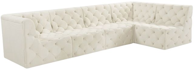 Meridian Furniture Tuft 5-Piece Cream Modular Sectional-0