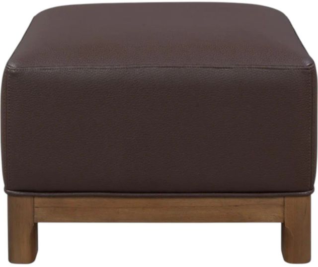 Modus Furniture Arden Dark Chocolate/Tavern Brown Upholstered Ottoman-1