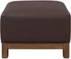 Modus Furniture Arden Dark Chocolate/Tavern Brown Upholstered Ottoman-2