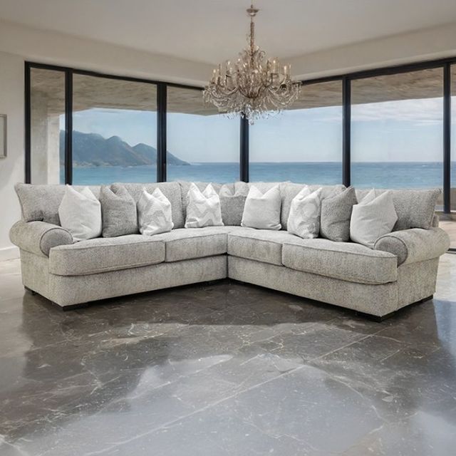 Furniture of America® Nerone Gray Sectional-1