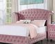 Furniture of America® Zohar 4-Piece Pink Full Bedroom Set-1