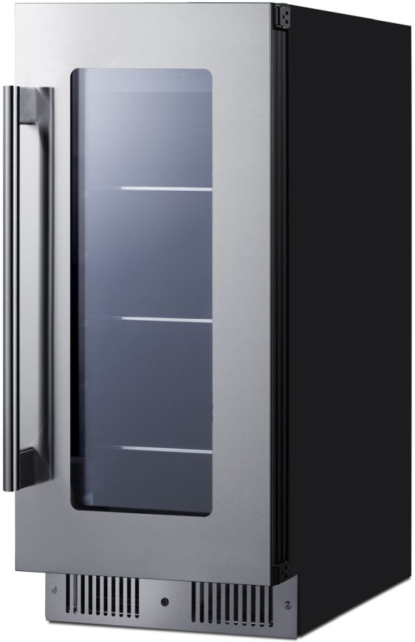 Summit® 15" 2.6 Cu. Ft. Stainless Steel Built-In Beverage Center-2