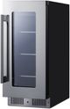 Summit® 15" 2.6 Cu. Ft. Stainless Steel Built-In Beverage Center-2
