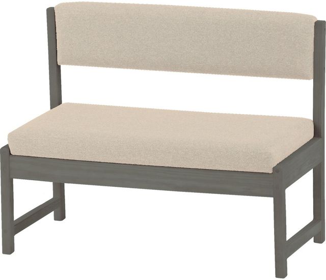 Crate Designs™ Furniture Graphite Bench with Back-0