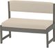 Crate Designs™ Furniture Graphite Bench with Back-0