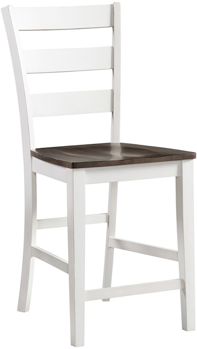 Intercon Kona Gray/White Barstool-0
