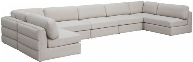 Meridian Furniture Beckham 7-Piece Beige Modular Sectional Sofa Set-0