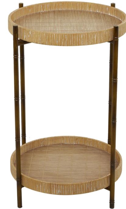 Deco Marche Brown 2-Shelves End Table-0