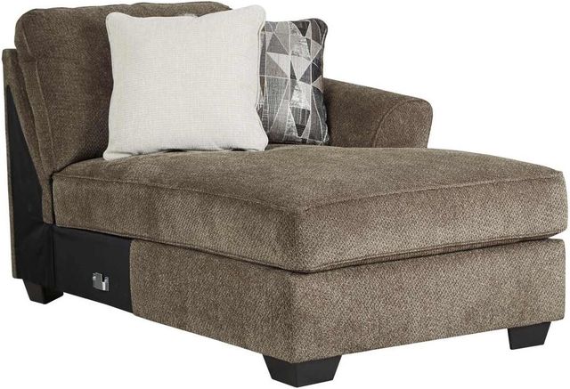 Benchcraft® Graftin 3-Piece Teak Left-Arm Facing Sectional with Chaise-3