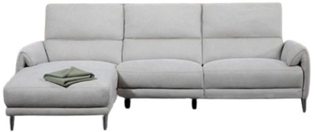 Furniture of America® Brande Light Gray Power Sectional with Left Chaise-0