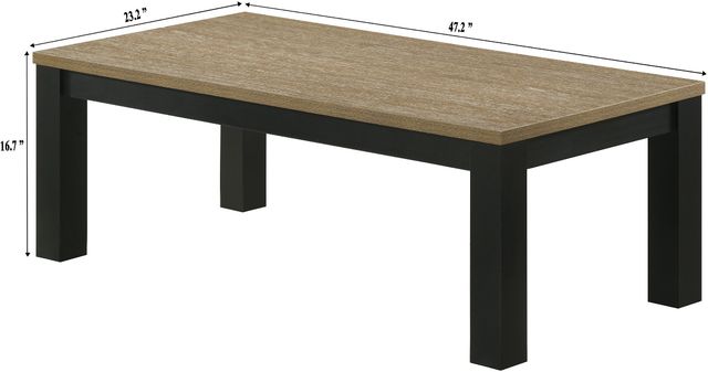 Crown Mark Theo 3-Piece Natural Cocktail Table Set-2