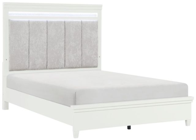 Homelegance® Kidman Gray/White California King Panel Bed-0