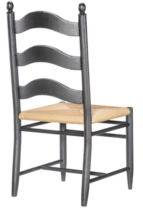 Legacy Classic Vintage Market Kettle Black Rush Seat Dining Side Chair-1