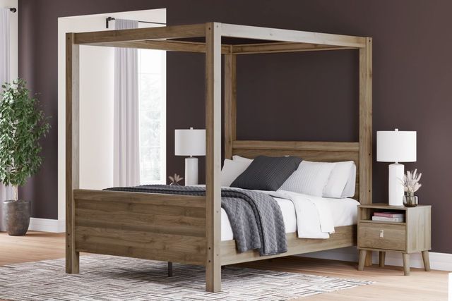 Signature Design by Ashley® Aprilyn Honey Queen Canopy Bed-3