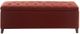 Olliix by Madison Park Rust Red Shandra Tufted Top Storage Bench-0