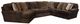 Jackson Furniture Mammoth 3-Piece Chocolate U-Shape Sectional-0