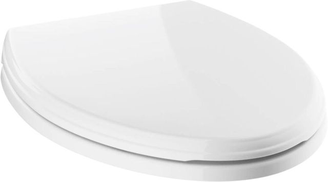 DELTA Wycliffe® White Elongated Slow-Close Toilet Seat-3