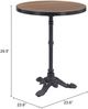 Zuo® Modern Gazebo Walnut Aluminum Outdoor Dining Table with Black Base-4
