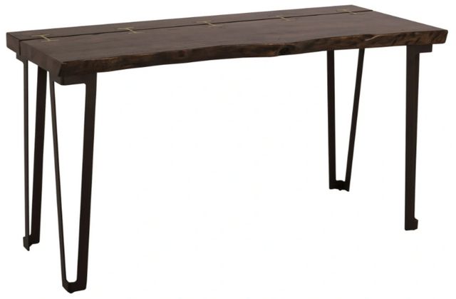 International Furniture Direct Walnut Reddish Brown Sofa Table