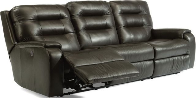Flexsteel® Arlo Black Power Reclining Sofa-2