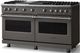 Viking® 5 Series 60" Damascus Gray Pro Style Gas (LP) Range with Polished Chrome Trim-2