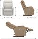 La-Z-Boy® Finley Otter Leather Power Rocking Recliner with Headrest-2