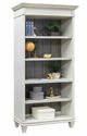 Martin Furniture Hartford Grey/Linen White Open Bookcase-1