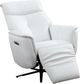 Parker House® Tripp Cortana White Leather Power Swivel Recliner P1-1