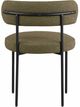 Meridian Furniture Beacon Olive/Black Boucle Upholstered Dining Chair-4