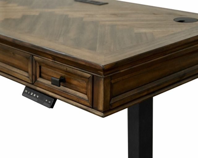 Martin Furniture Porter Natural Adjustable Height Standing Desk-2