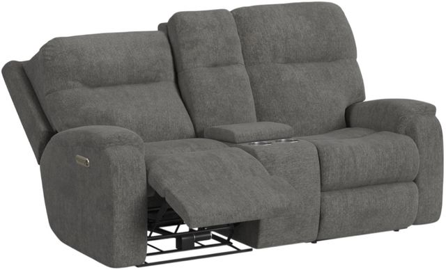 Flexsteel® Customizable Penn Power Reclining Loveseat with Console and Power Headrests and Lumbar-1
