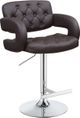 Coaster® Brandi Brown/Chrome Adjustable Stool-0